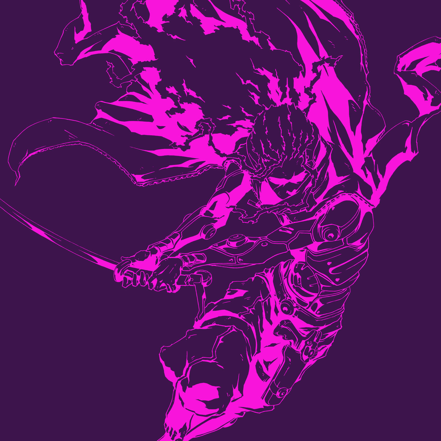 Rider T-shirt: Purple